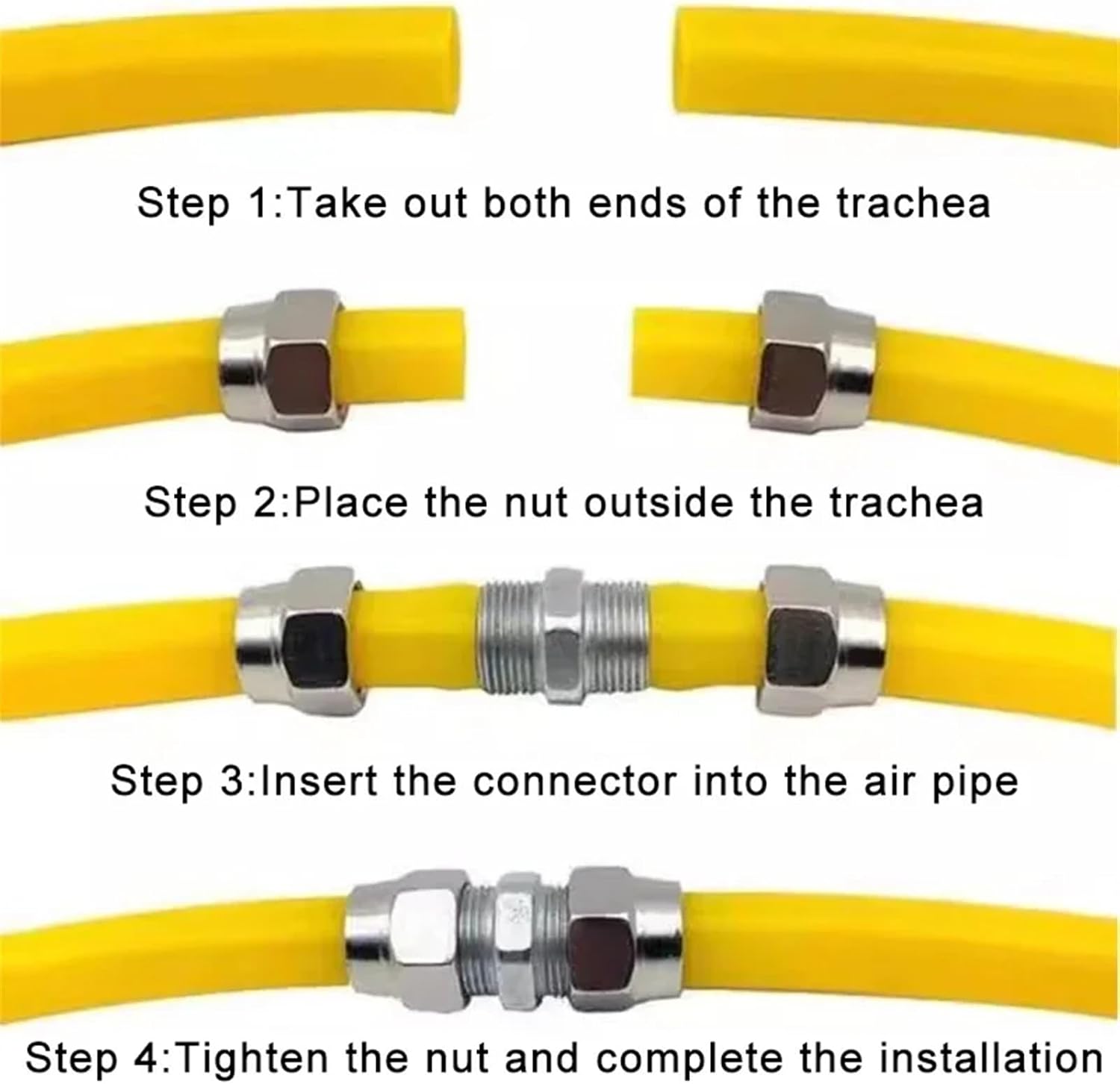 10Pcs PU Tube Direct Pneumatic Connector PU-4 6 8 10 12 14 16 MM OD Hose Tube ConnectQuick Fast Twist Air Hose Tube Fitting(KPU-8mm)