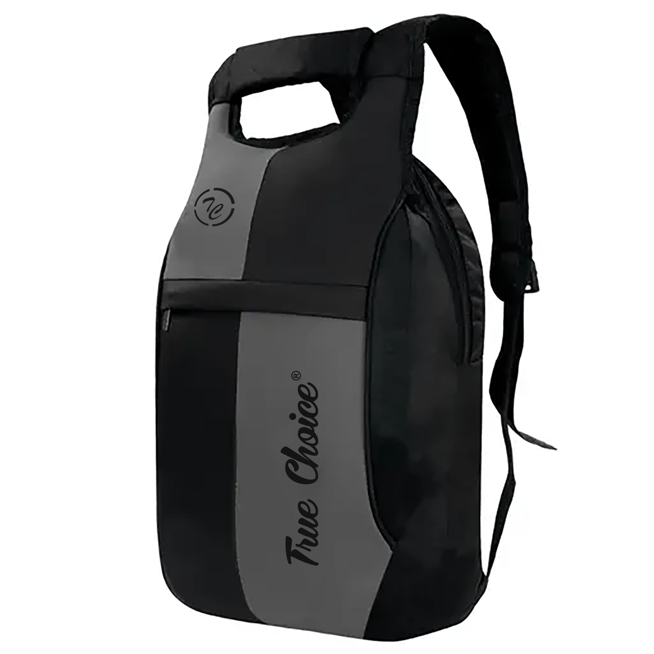 true choice Stylish 45L Backpack for Men & Women | Water Resistant Lightweight Casual Bag with Multiple Compartments for School, College, Office & Travel (Grey & Black)-picture-27