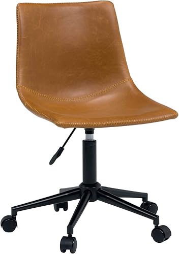 Hagiwara LC-4498CA Desk Chair, Office Chair, Chair, Chair, Chair, Chair, Chair, Work from Home, No Armrests, PVC Leather, Gas Pressure, Stepless