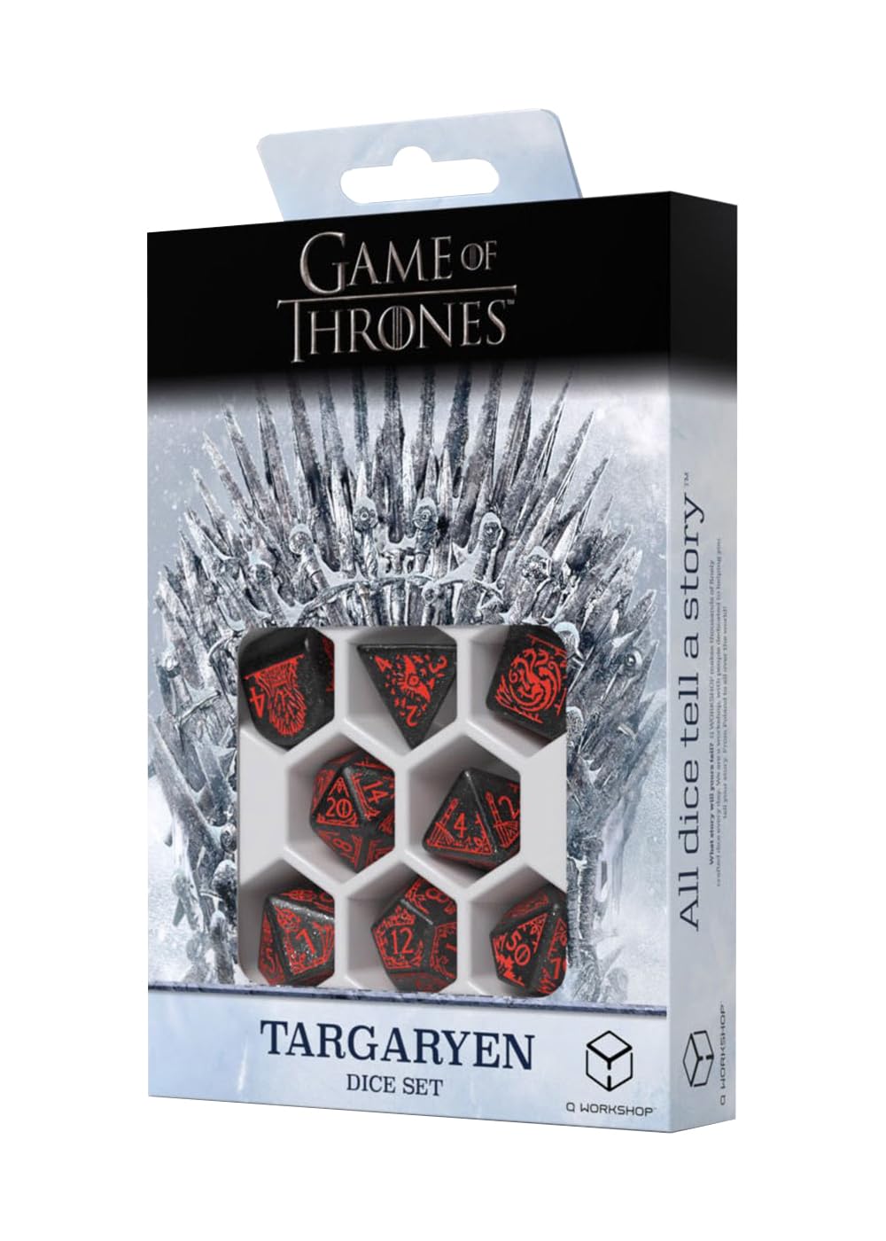 Q-Workshop Game of Thrones. Targaryen Dice Set.