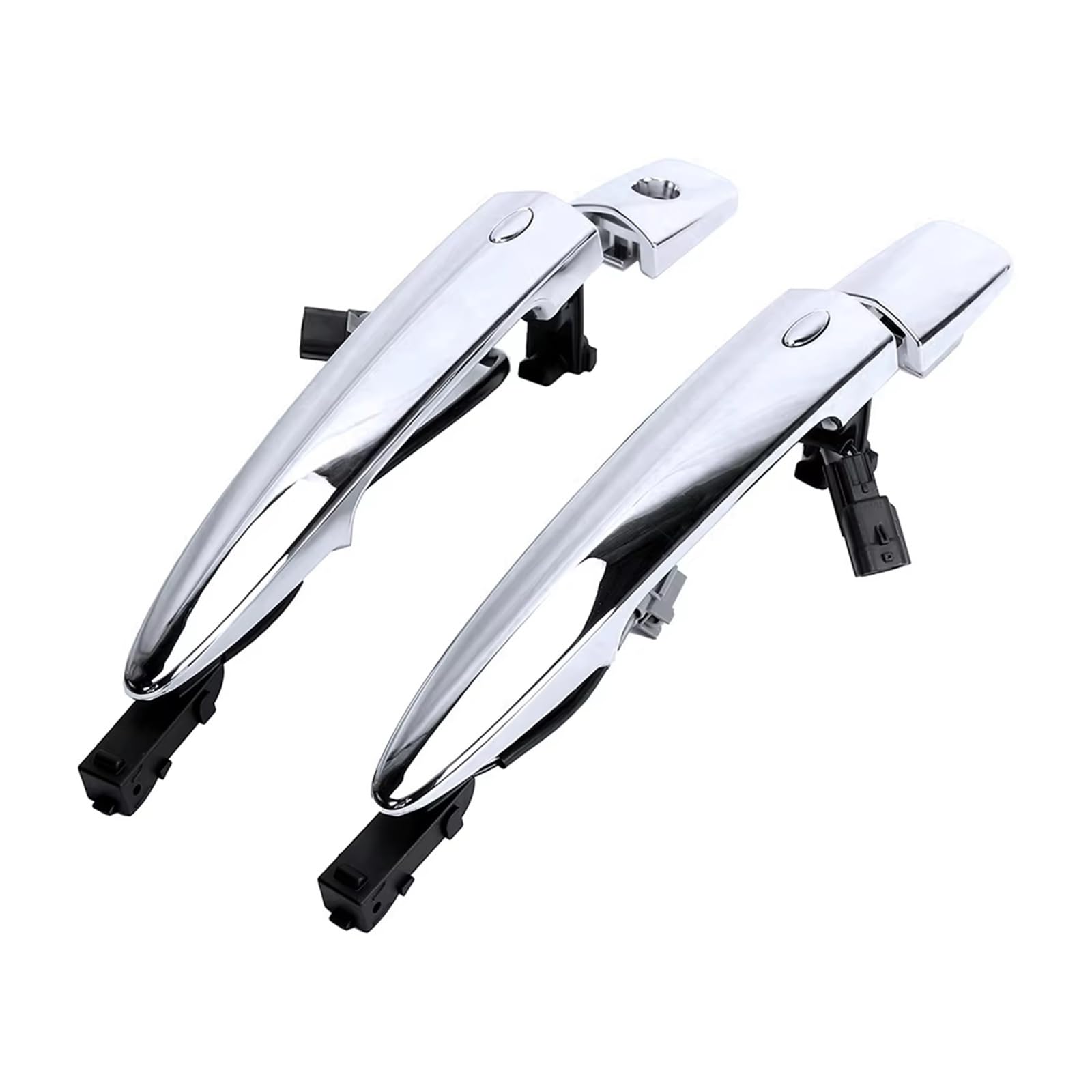 Aphkqost Car Door Handle Outer for Nissan for Leaf for Maxima for Murano 2009-2018 2pcs Car Front Chrome Exterior Door Handles Silver 826469N00A 806469N00A