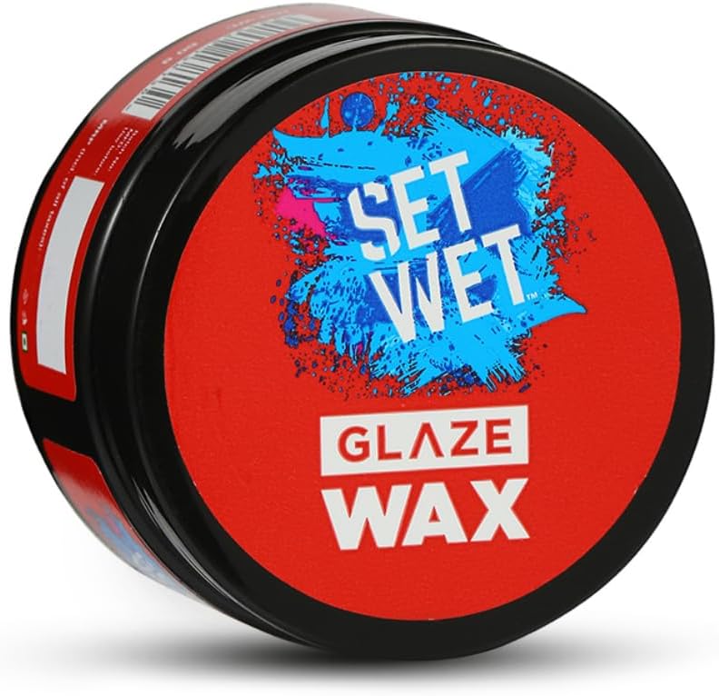 Hair Wax For Men - Glaze Wax, 60g | Healthy Shine, Strong Hold, Restylable Anytime, Easy Wash off | No Paraben, No Sulphate, No Alcohol