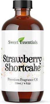 Strawberry Shortcake, 4oz Premium Fragrance Oil, Aromatherapy, Diffuser, Crafts, Soap, Home Scents, Bath & Body, DIY Parfum and Much More. Versatile and Long-Lasting