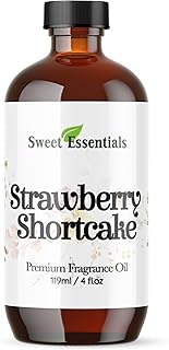 Strawberry Shortcake, 4oz Premium Fragrance Oil, Aromatherapy, Diffuser, Crafts, Soap, Home Scents, Bath & Body, DIY Parfum and Much More. Versatile and Long-Lasting