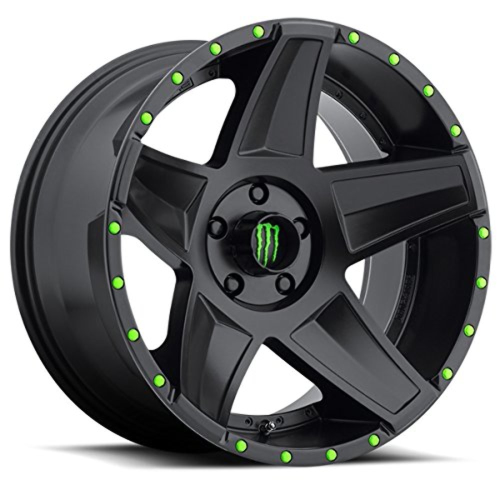 648B 20x9 5x150 +18mm Satin Black Wheel Rim