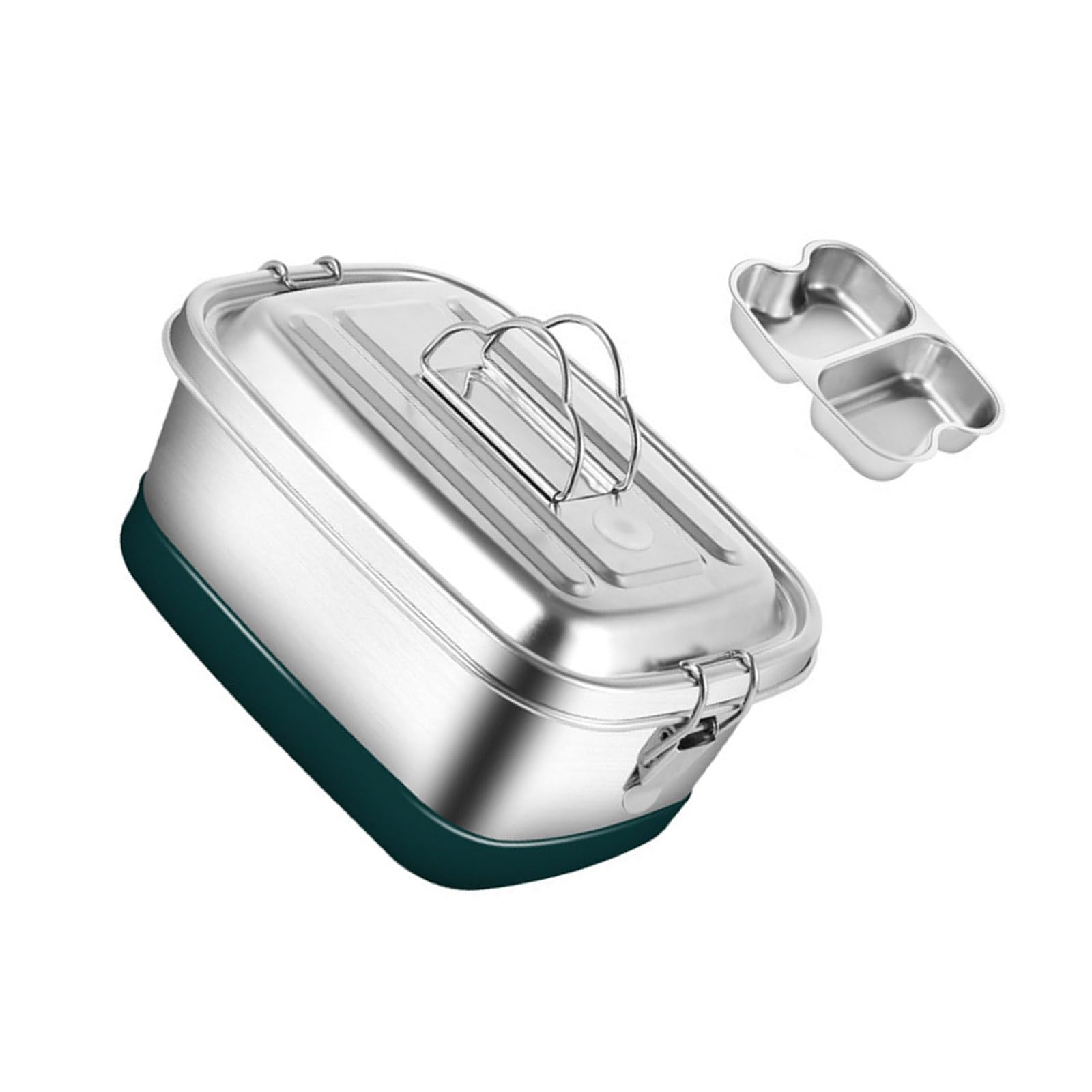 Elnwnnkc Sturdy 304 Stainless Steel Lunch Box Effective Large Leak Proof Lunch Box Food Conatiner for and Outdoor Use Meal Preps Container