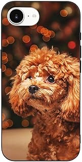 Iphone16E ケース プードル 犬柄 萌え萌え アイフォン16E 用ケース スマホケース かわいい 人気 キャラクター ワイヤレス充電対応 薄型 軽量 携帯ケース