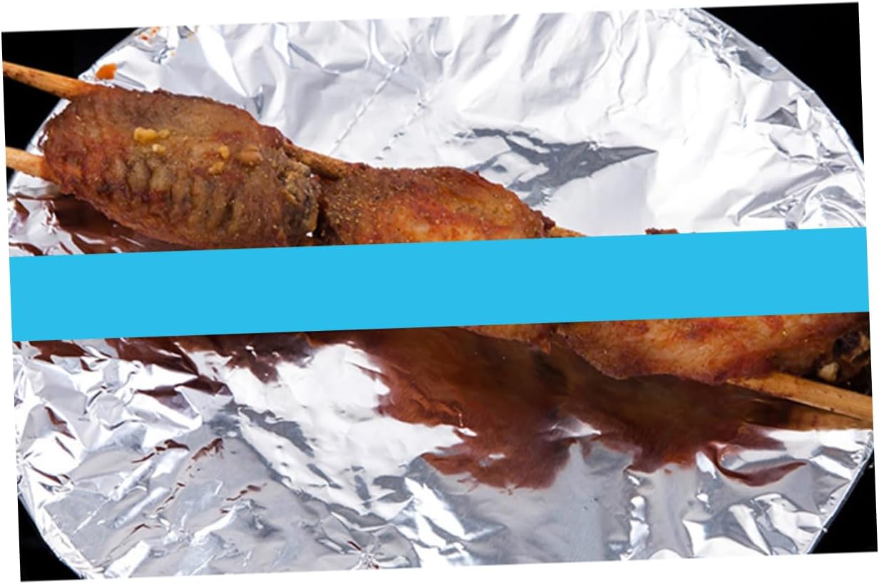 SECFOU 3rolls Aluminum Foil Baking Tinfoil for Roasting Grilling and Bbq Long Wide High-temperature Resistant for Food Wrapping and Cooking