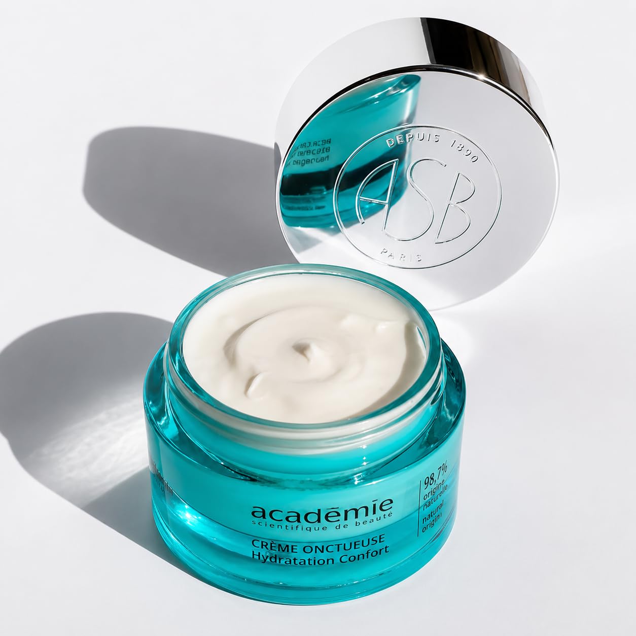 Académie Scientifique de Beauté - Hydraderm Crème Onctueuse 50 ml - Crème Visage Hydratante Nourrissante Peau Sèche à Très Sèche Confort Longue Durée
