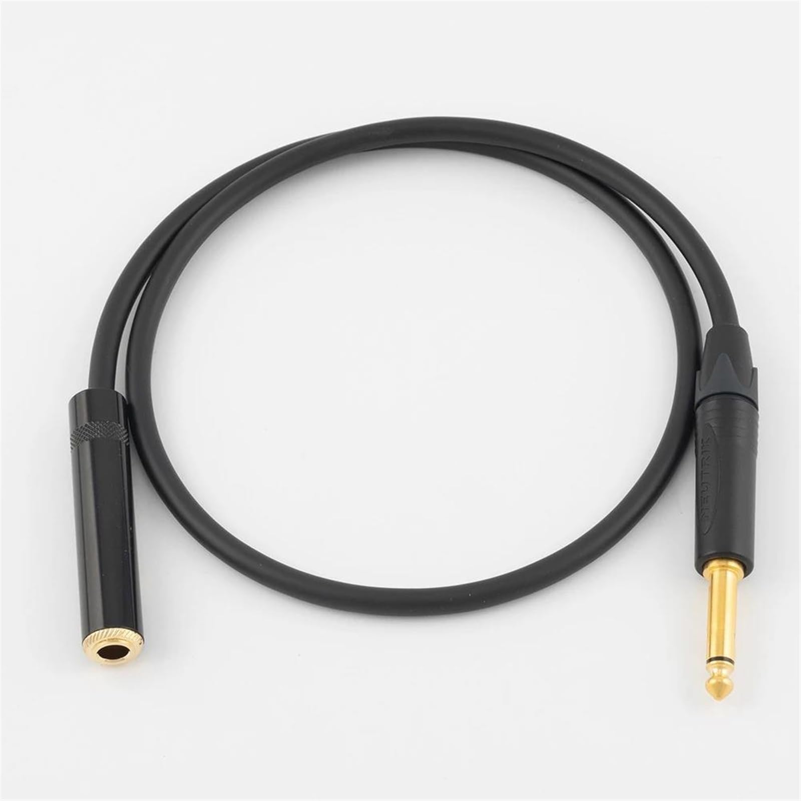 TSTS Cavo Strumento per Chitarra Cavo MONO MASCHIO-FEMMINA-CAVO PATCH Da 6,35 MM Fatto A Mano - ANGOLO PER CHITARRA DA 1/4" Cavo Di Prolunga Per Strumento(6m)