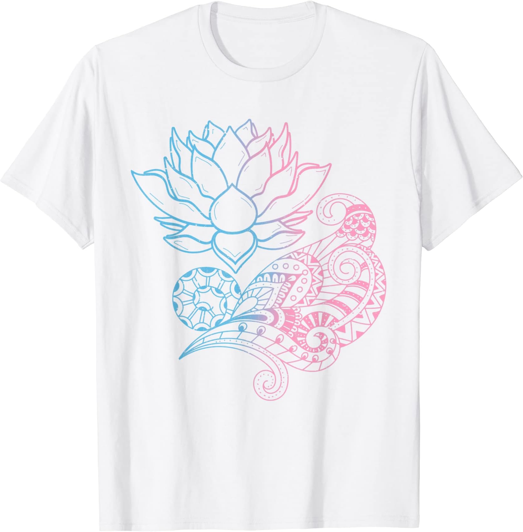 Prana Art Mandala Lotus Boho Yoga Spiritual GiftMandala Lotus Flower Spiritual Prana Art Yoga Boho Lotus T-Shirt