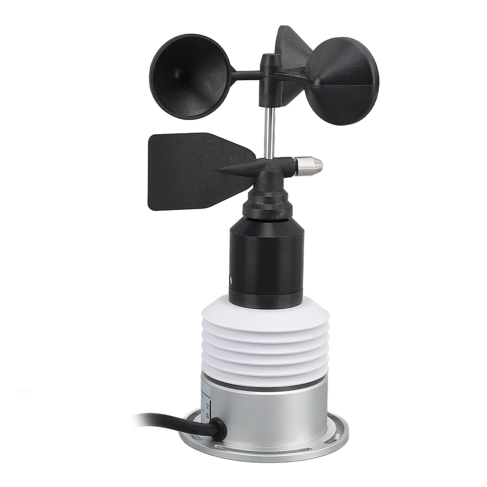 HEEPDD Sensore Anemometro per Misuratore Meteorologico, velocità e Direzione del Cablato 5 in 1, Alta Precisione per Meteorologia e Monitoraggio Ambientale, Strumenti da Giardinaggio