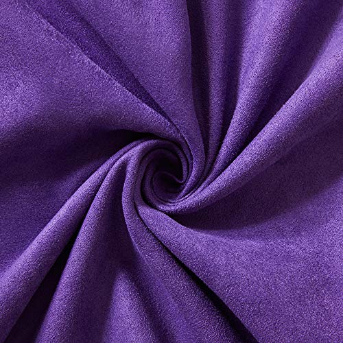 Fancy Homi 4 Packs Purple Decorative Throw Pillow Covers 18X18 Inch/45X45 Cm, Super Soft Faux Suede Decor Square Pillow Case, Solid Cushion Cover For Couch/Sofa/Bedroom/Living Room #TOP4