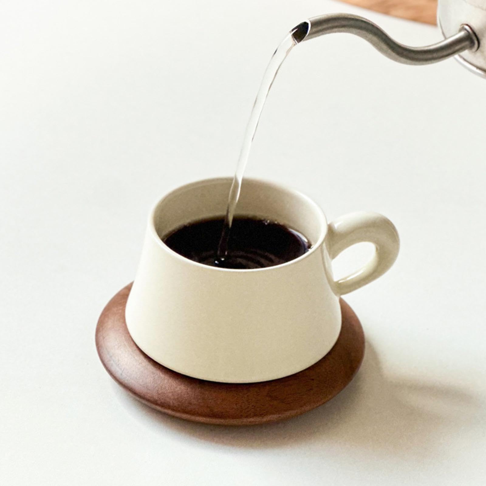 Tazza Da Caffè in Ceramica con Piattino, 300 Ml, per Ufficio, Feste, Bar
