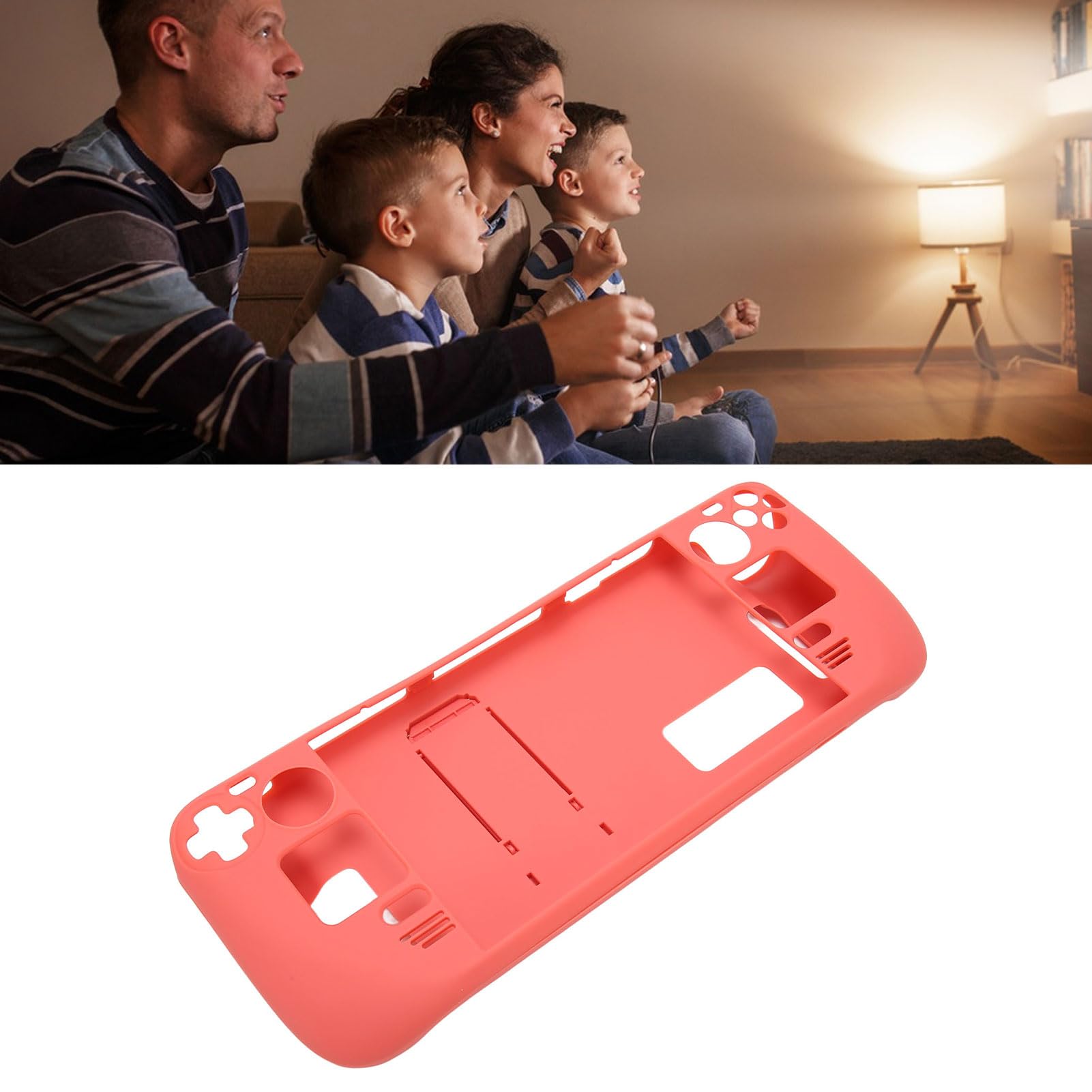 Copertura Protettiva per Steam Deck Custodia Antiurto con Cavalletto, Copertura Protettiva per Supporto PC Previene il Dolore, Design Ergonomico con Presa Migliorata per Steam