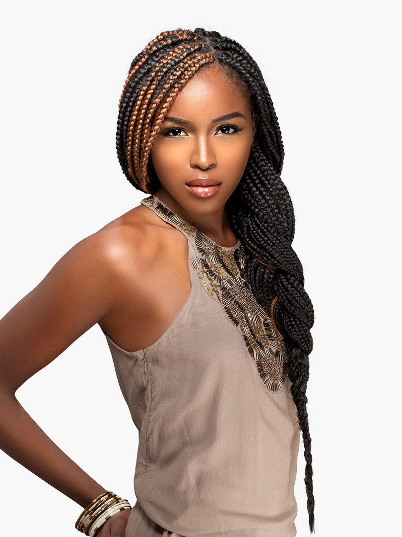 Sensationnel Kanekalon 4X X-Pression PRE STRETCHED BRAID 38" (1-Pack, 2)