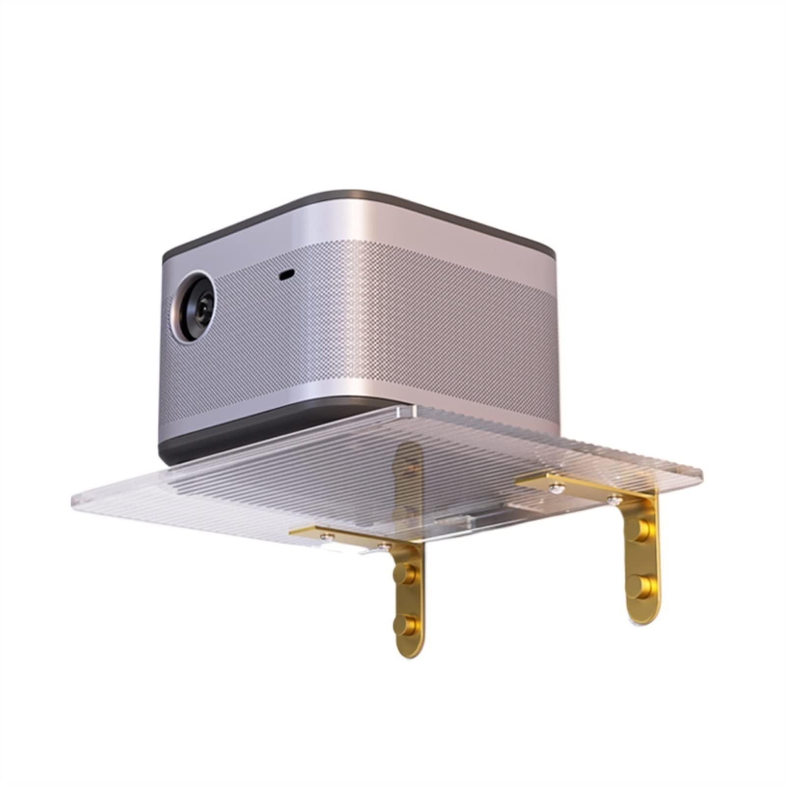 AYCDL Projector Mount Universal Projector Stand Wall Hanging Household Bedside Shelf Projector Shelf Tray Placing Table Wall Bracket Fixing Bracket Wall Hanger Stand,A