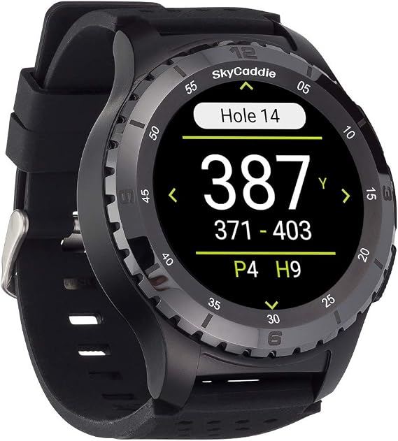 SkyCaddie LX5C Golf GPS Watch with Ceramic Bezel Black