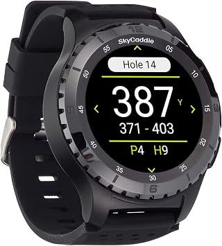 SkyCaddie LX5C Golf GPS Watch with Ceramic Bezel Black