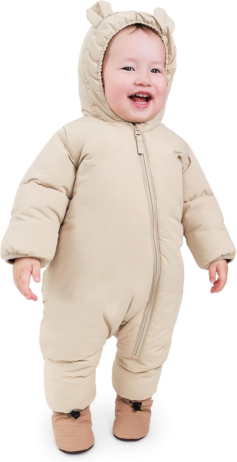 JAN & JUL Water-resistant Toasty-Dry Puffy Suit for Babies and Toddlers