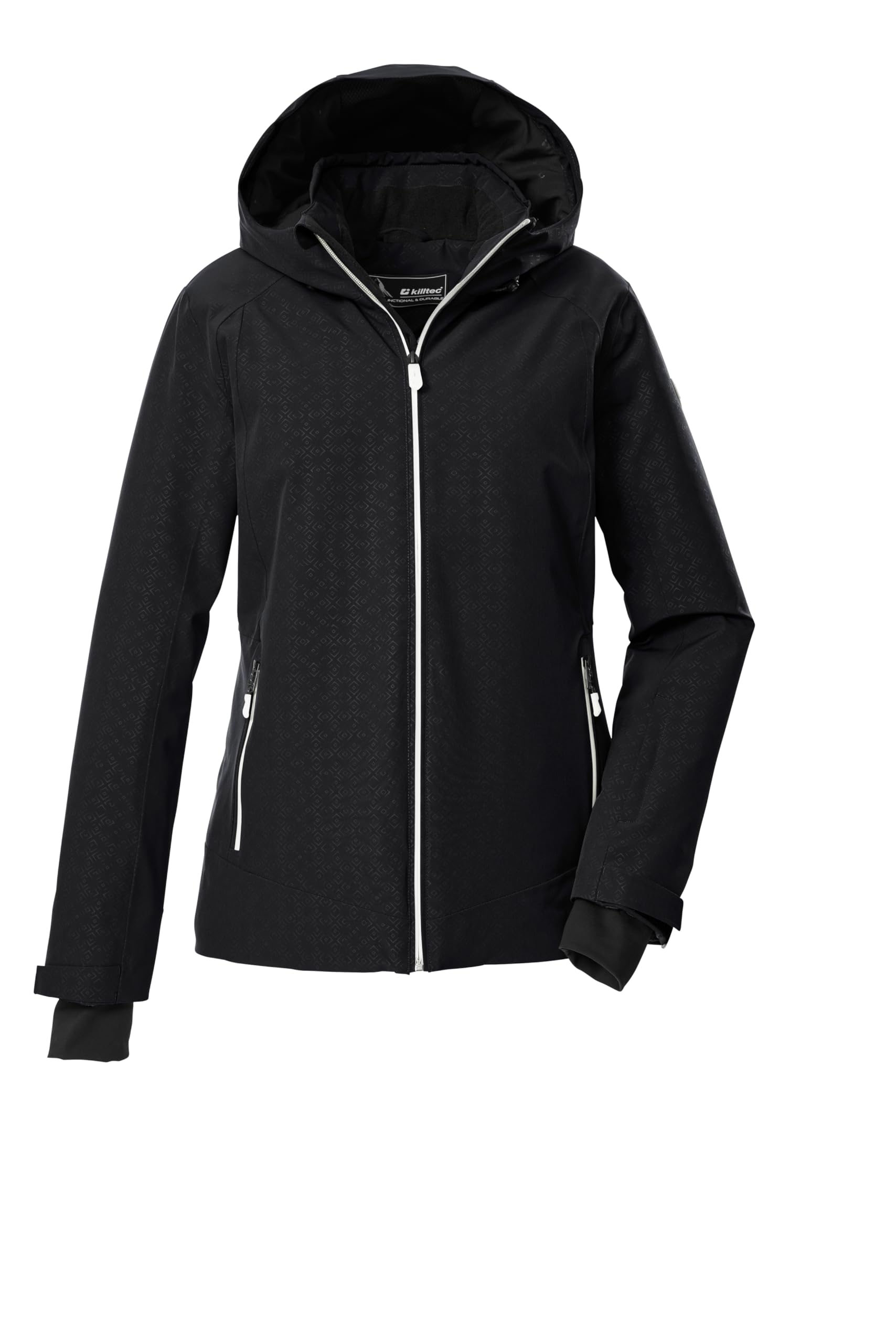 Killtec KSW 33 WMN Women's Ski Jacket with Hood and Snow Guard Black 42 43418-000