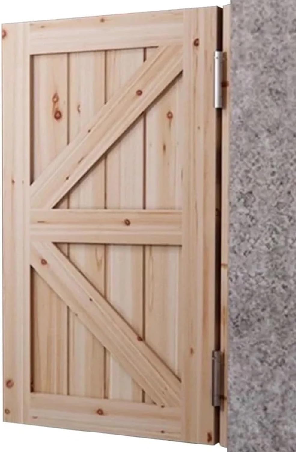 Portes battantes en bois non peintes pour vérandas et délimitation de terrasses couvertes
