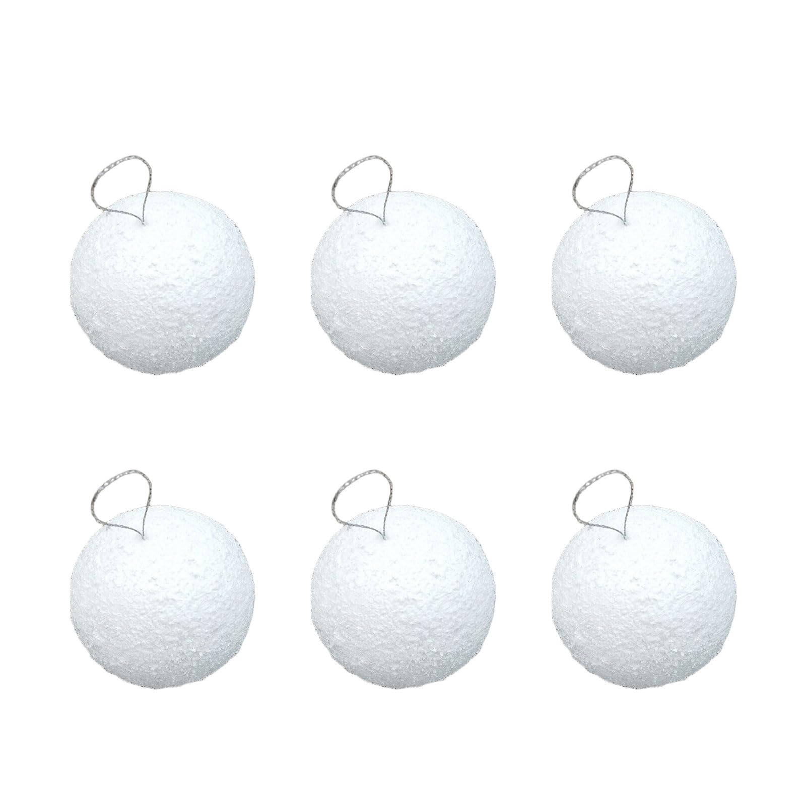 Linvimia 8Cm Foam Christmas Tree Ornament Weather Proof Decorative Ball For Indoor Outdoor Festival Celebration Party Decorations