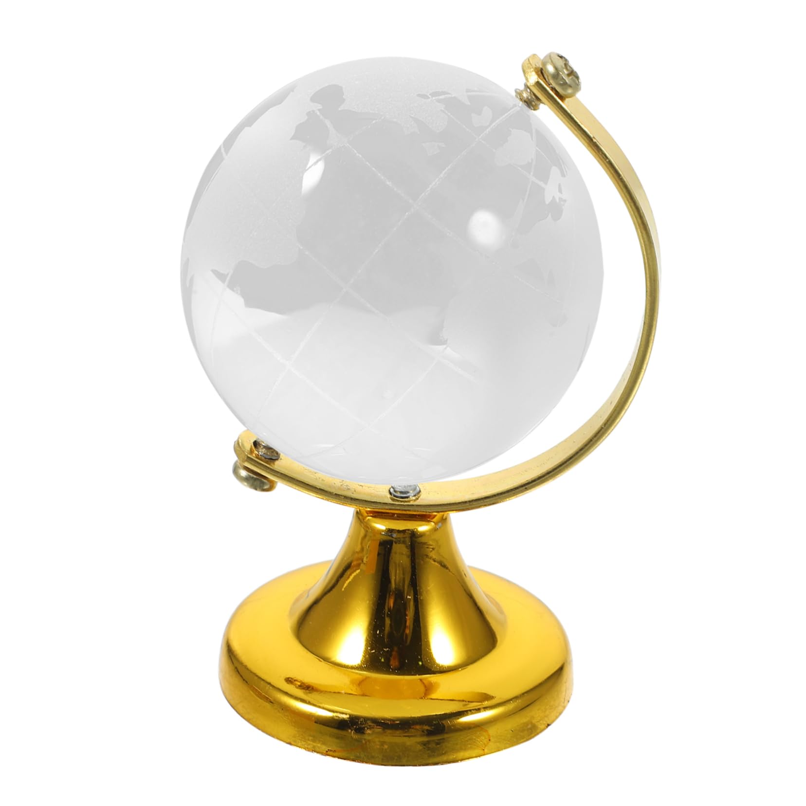 TEHAUX World Map Globe Ball to Decor Floating Crystal Globe with Stand for Classroom