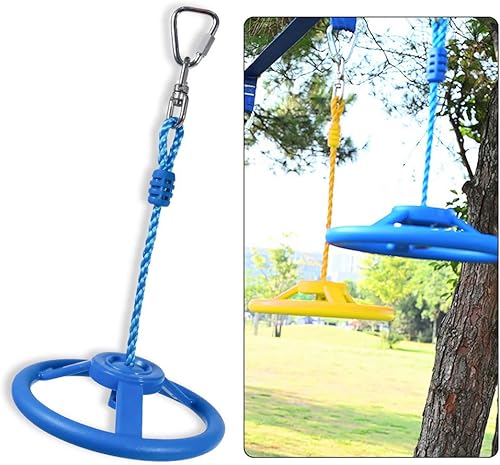 Miniatura 5 de OYOCOOL Rueda ninja obstáculo para niños y adultos 360 grados giratoria articulación jungla gimnasio mono rueda curso al aire libre interior patio