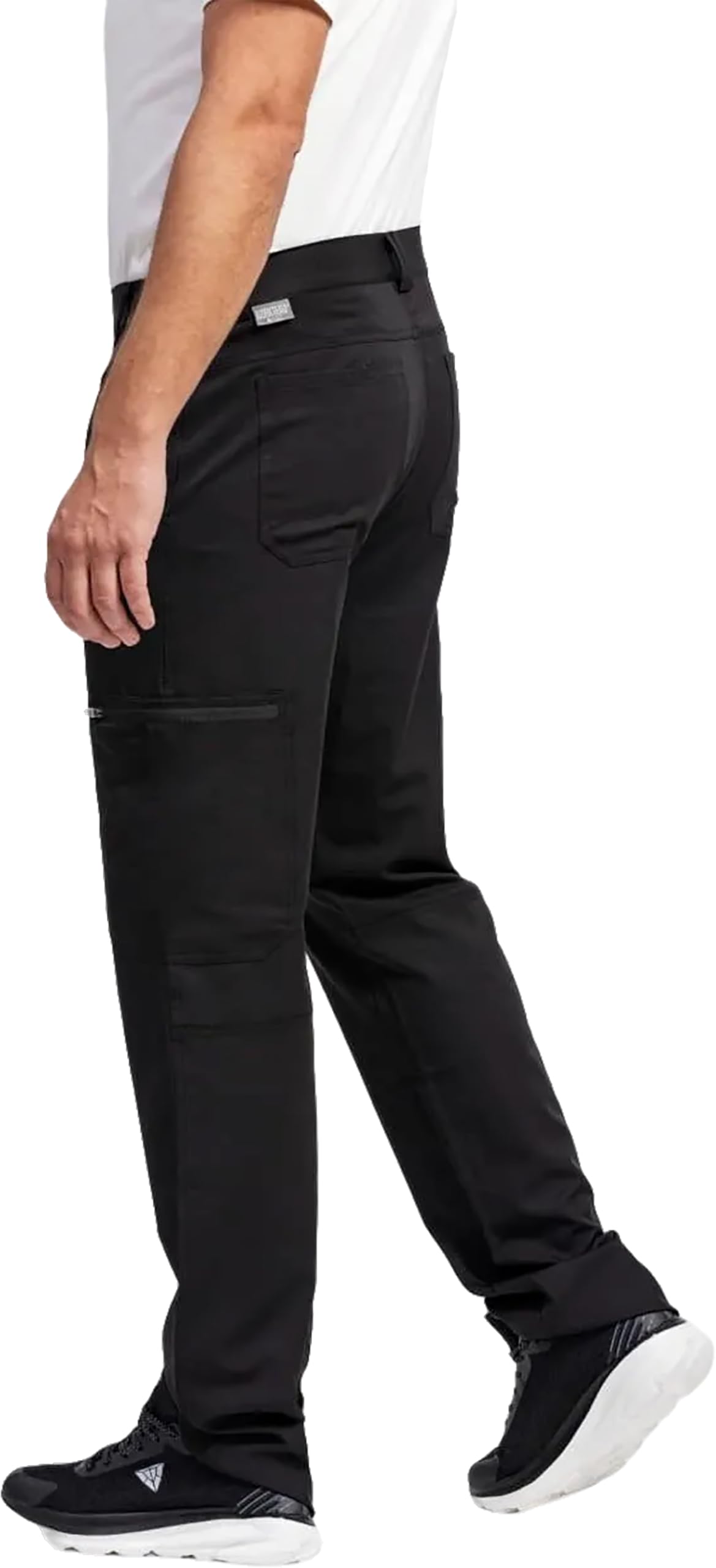 WORKTEAM Pantalón Elástico Slim Fit Multibolsillos Cremalleras Cintura Ajustable 145 g/m2