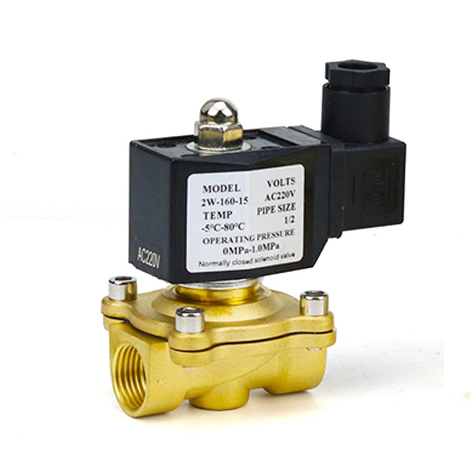 Vanne pneumatique laiton DN25 normalement fermée de haute précision