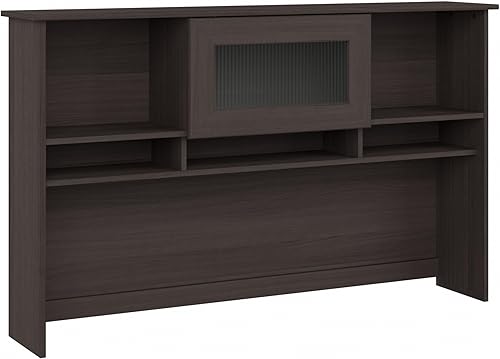 Miniatura 9 de Bush Furniture Cabot - Armario de escritorio (60 W, color lino y roble blanco) Roble blanco de lino.,Gris brezo,gris moderno
