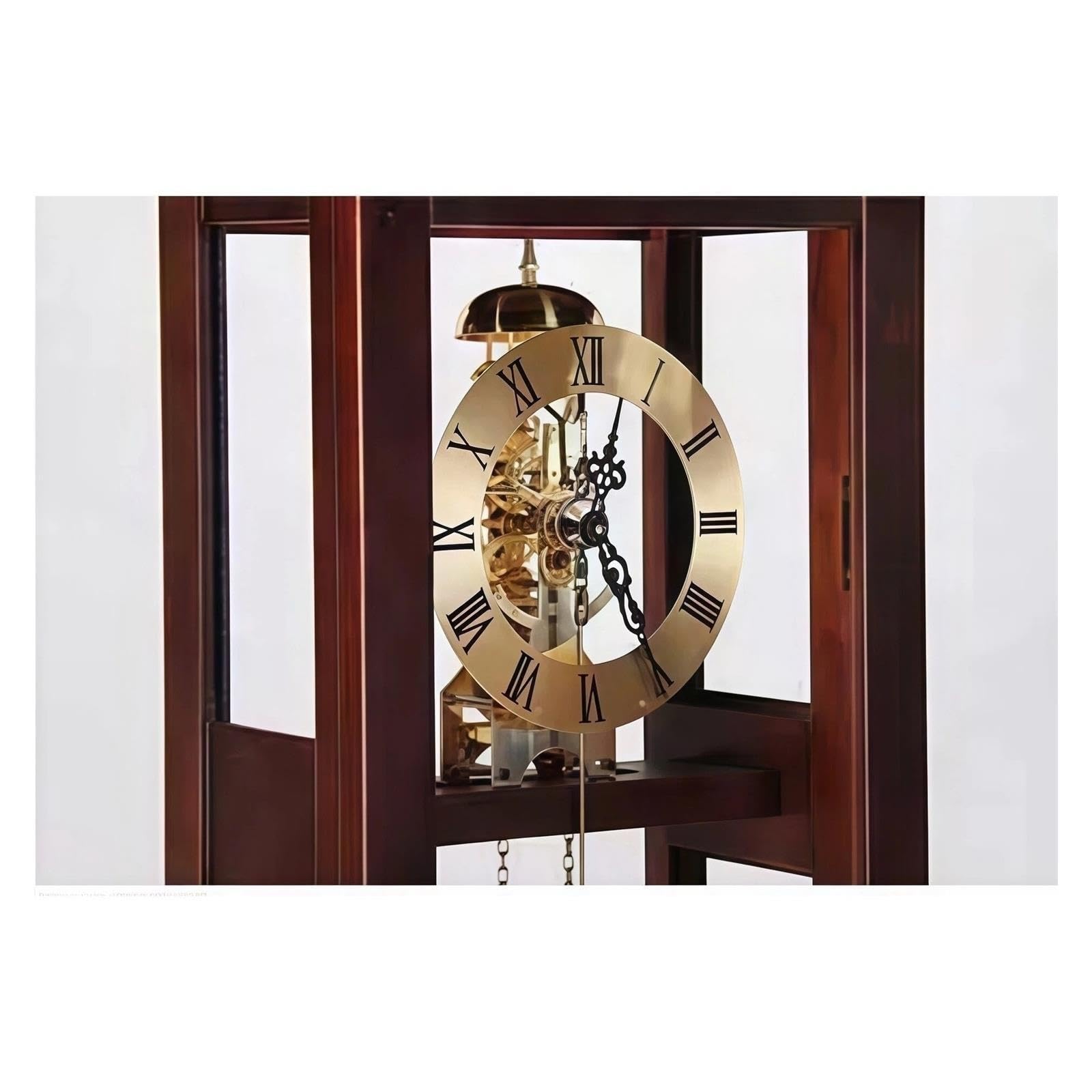 Reloj de abuelo Péndulo mecánico de piso de reloj de pie de madera