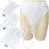 Wearable Urine Collector,Urine Catheter Bag 1000ml2000ml500ml Leg Bags ,Reusable Urine Catching Capsule,Breathable Cotton Pants,Upgraded External Urinary Catheter for Men Silicone Men_White