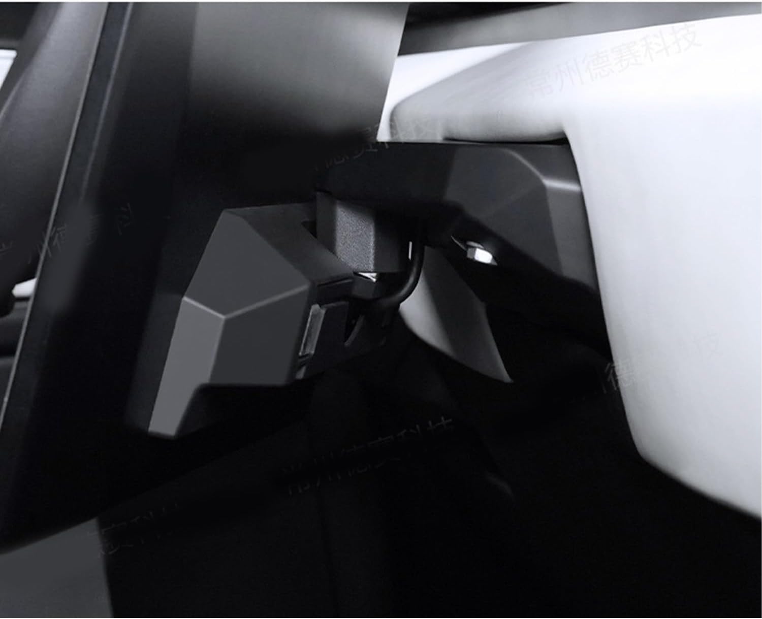 Screen Rotating Holder Fit for for 2024 Tesla cybertruck Center Console Navigation Screen Swivel Mount Silver Bracket Center Dashboard Mounts Swiveling Touch Screen Stand