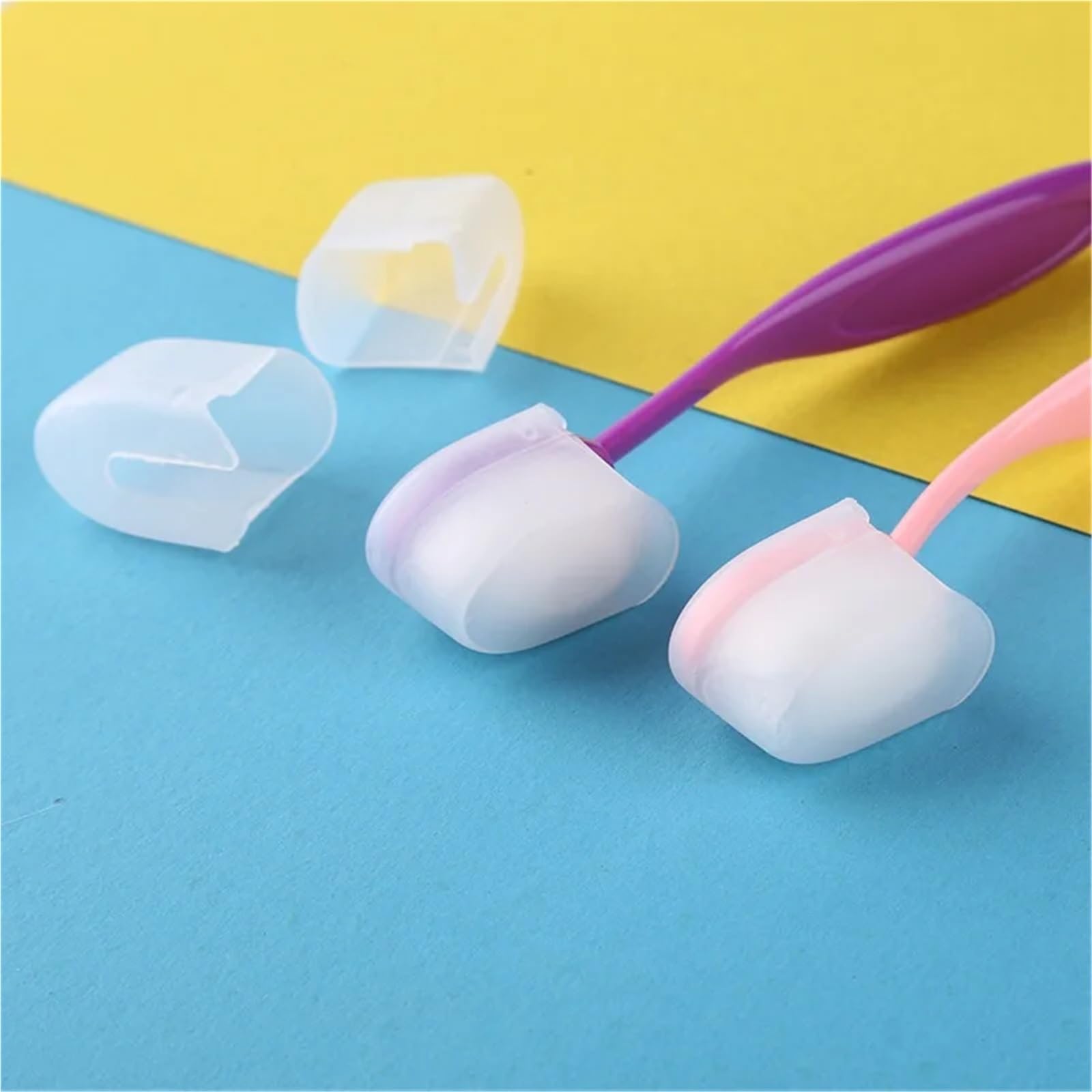 Brochas de mezcla para hacer tarjetas, 40/80 unidades, varios tamaños, juego de tapas de cerdas suaves para manualidades, álbumes de recortes, papel, tarjetas, pintura, aplicación de tinta (color 3)