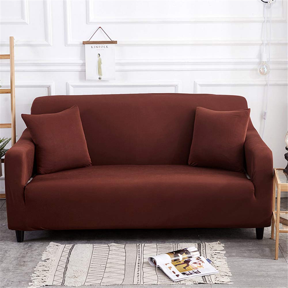 Morbuy Copridivano Universale Elasticizzato,Stampa Vintage Classico Lusso Barocco Fodera Copridivani Antiscivolo Sofa Protettore Copertura Divano (2 posti(145-185cm),Floreale Blu