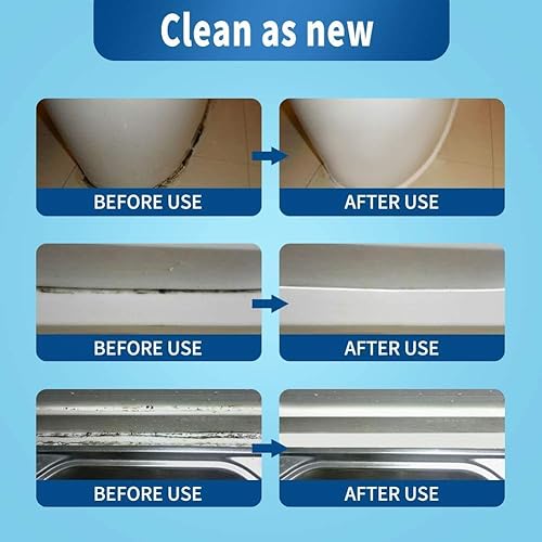Miniatura 8 de GELIVABLE Gel removedor de moho eficaz para ducha doméstica, fregaderos de cocina, paredes, azulejos, lechada, baños, lavadora y tiras de