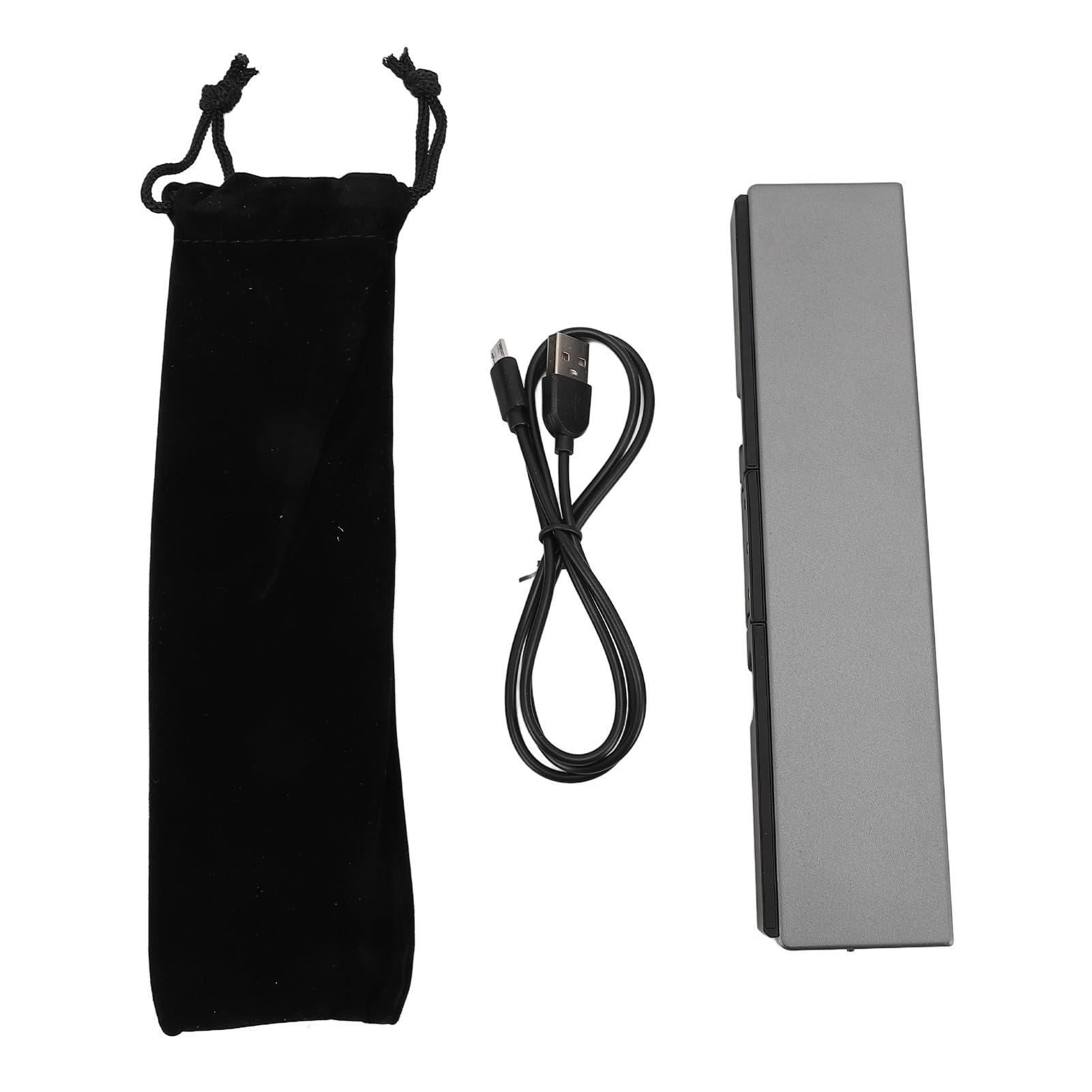 Tastiera Bluetooth Pieghevole, Tastiera Wireless Pieghevole (sincronizza Fino a 3 dispositivi), Tastiera da Viaggio Tascabile per IOS Android Tablet Telefono Laptop (Nero Grigio)
