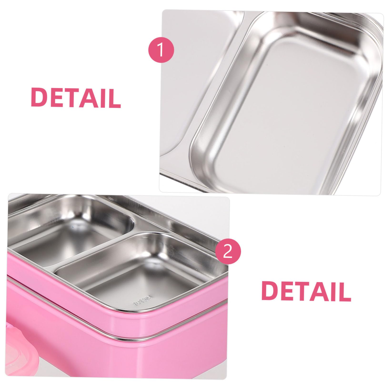 Toyvian Fiambrera Térmica Sellada de Acero Inoxidable Fiambrera Práctica para Estudiantes Contenedor de Comida Portátil Trabajo Escuela