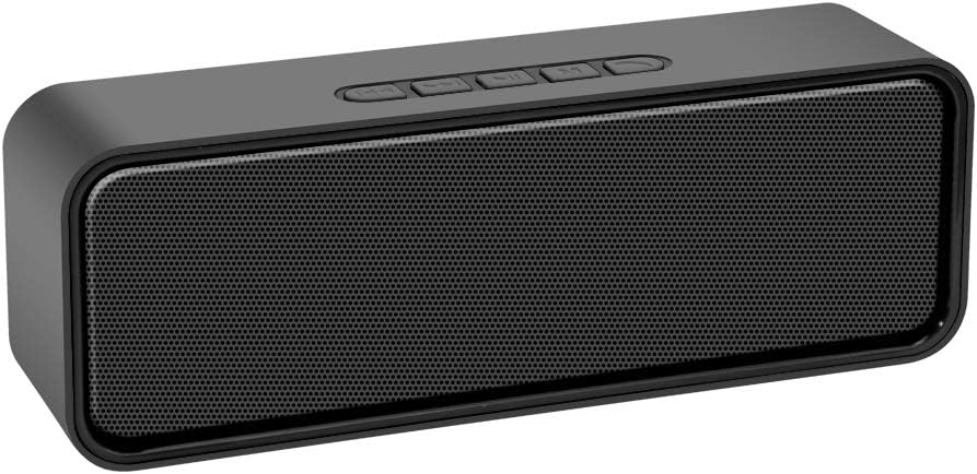 Kolaura Portable Wireless Speaker, Bluetooth 5.0 Speaker with 3D Stereo HiFi Bass, 1500mAh Battery, 12 Hour Playtime (Black)