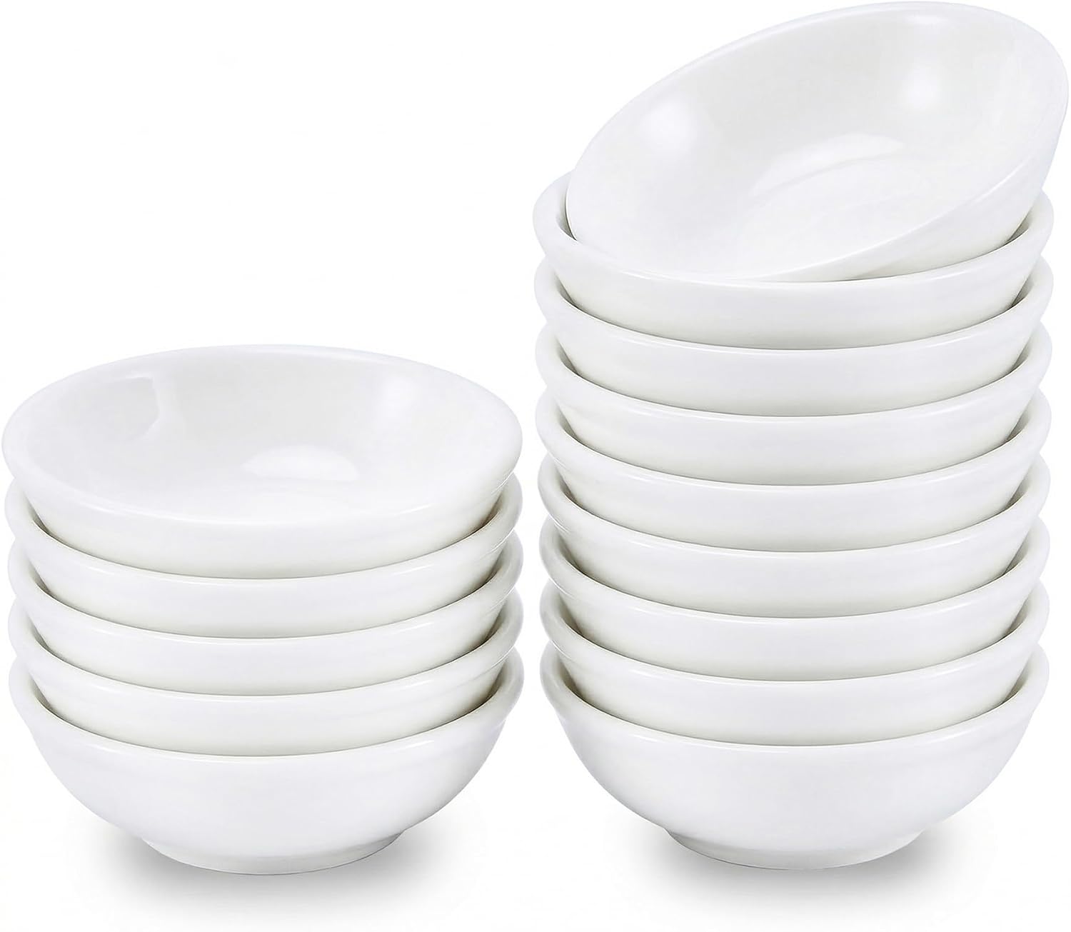30Pack Dipping Bowls Bulk, Ceramic Dipping Sauce Dishes, 2.8 Inch