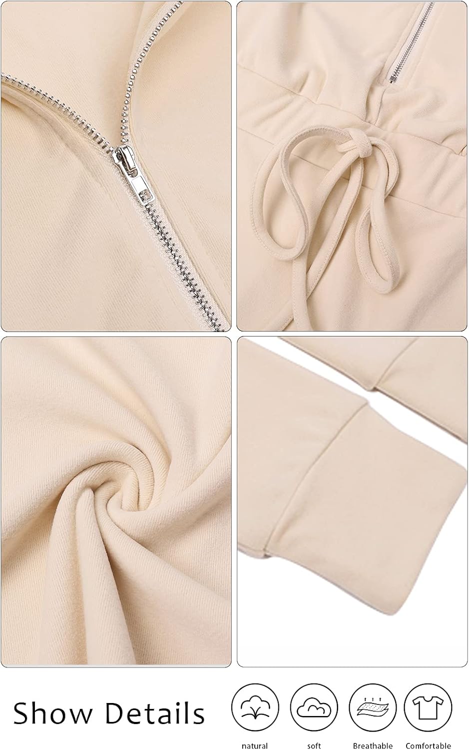 PRETTYGARDEN Women‘s Zip Up Hooded Sweatshirt Dress Pullover Casual Dresses for Women Long Sleeve V Neck Mini Dress : Clothing, Shoes & Jewelry