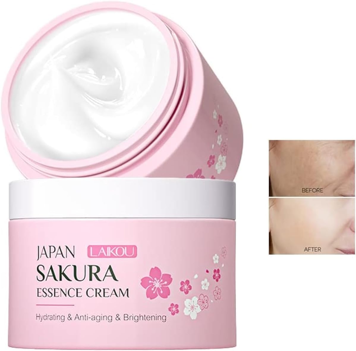 AKARY Face Sakura Cream Vitamin C Serum For Improving Skin Reducing Wrinkles and Moisturizing Enhance Skin, Body and Face Moisturizer for Dry Skin (25g)