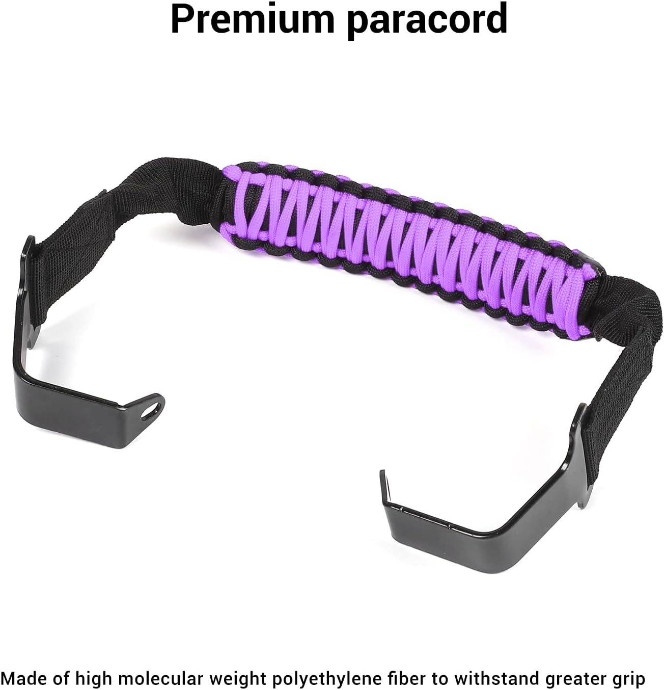 CheroCar Roll Bar Front and Rear Steel Grab Handles for 2018-2025 Jeep Wrangler JL & for 2020-2025 Jeep Gladiater JT (Purple)
