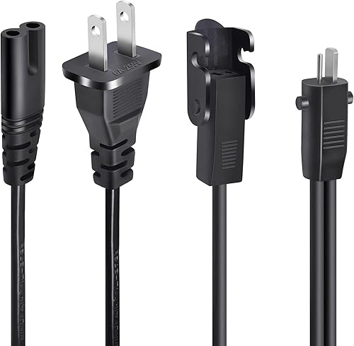 Cable divisor de alimentación de CA de repuesto de cable divisor de alimentación reclinable de 47 pulgadas divisor de 2 pines fuente de alimentación