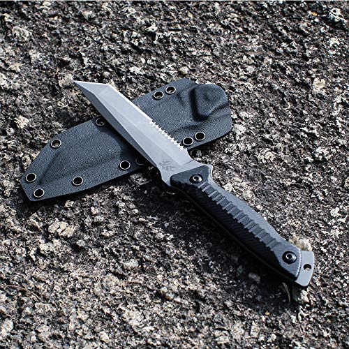 Mcdloka Fixed Blade Knives Outdoor Duty Knife 440C Stainless Steel Survival Camping Knife With G10 Handle Waist Clip Edc Kydex Sheath #TOP4