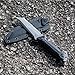 MCDLOKA Fixed Blade Knives Outdoor Duty Knife 440C Stainless Steel Survival Camping Knife with G10 Handle Waist Clip EDC Kydex Sheath