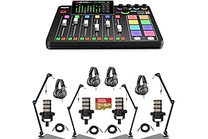 RODECaster Pro II Integrated Audio Production Studio + Complete 4-Person Package