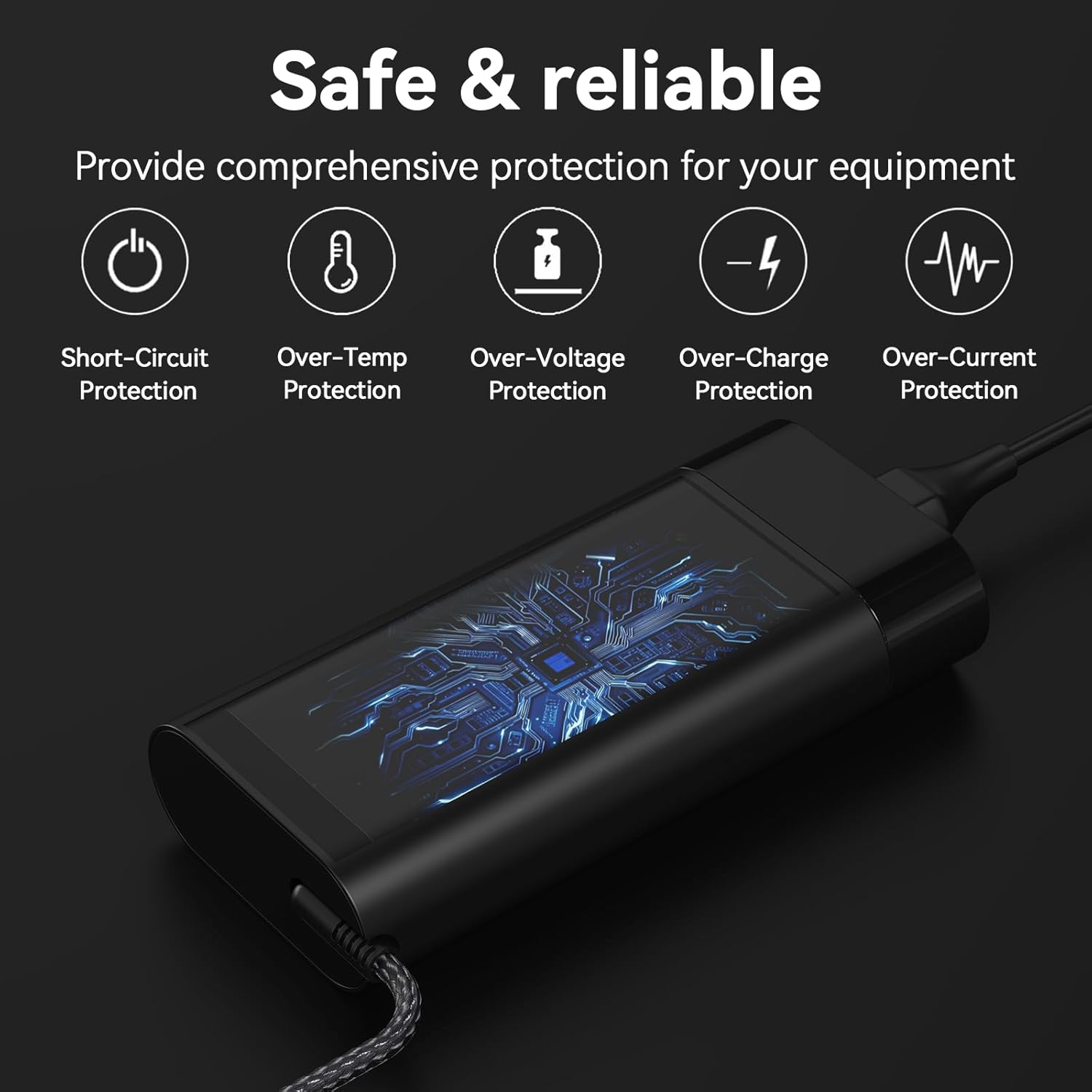 100W USB C Laptop Charger Compatible with HP ProBook 4 G1i 16" EliteBook 6 G1a G1i G2a 16" EliteBook X/8 Flip G1a G1 G2i 14 13 inch EliteBook 865 860 835 1040 G11 G10 G9 Type C Power Adapter